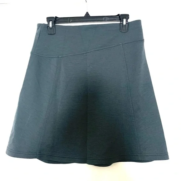 Smartwool Ferndale Charcoal Grey Merino Wool A-Line Skirt Medium - Picture 3 of 14